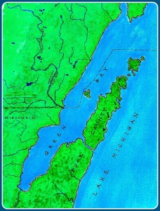 Door County Map Map, Door County, Wisconsin, Richard Toyne Architect