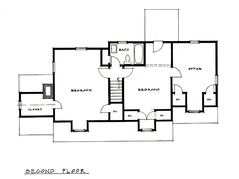 Swope Park Bungalow 2nd Floor Plan KC Bungalow Floor Plan 2 Richard Toyne Architect