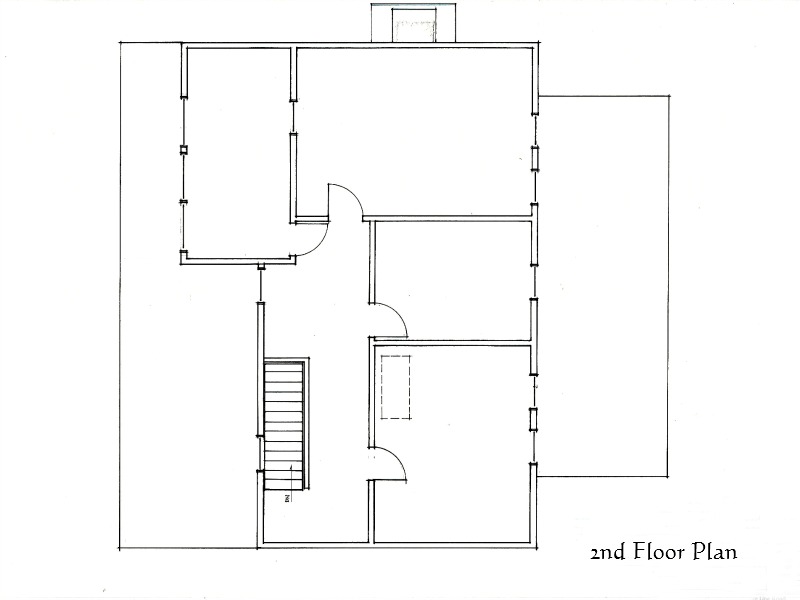 Gordon 2nd Floor Plan Measured Drawing Services Richard Toyne Architect