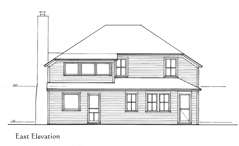 Gordon East Elevation Measured Drawing Services Richard Toyne Architect