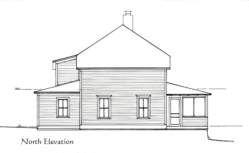 Gordon North Elevation Measured Drawing Services Richard Toyne Architect