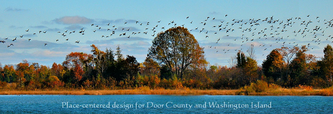 Header Image with text 02-26-17 Place-centered design for Door County and Washington Island