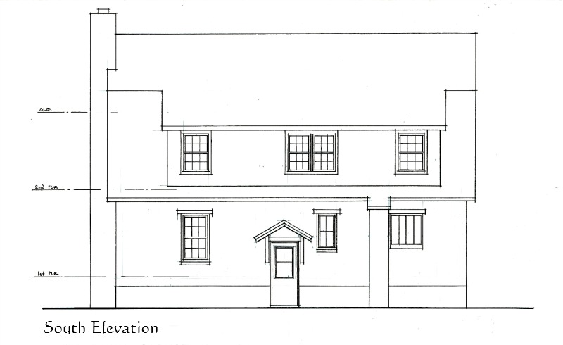 Olson South Elevation Measured Drawing Services Richard Toyne Architect