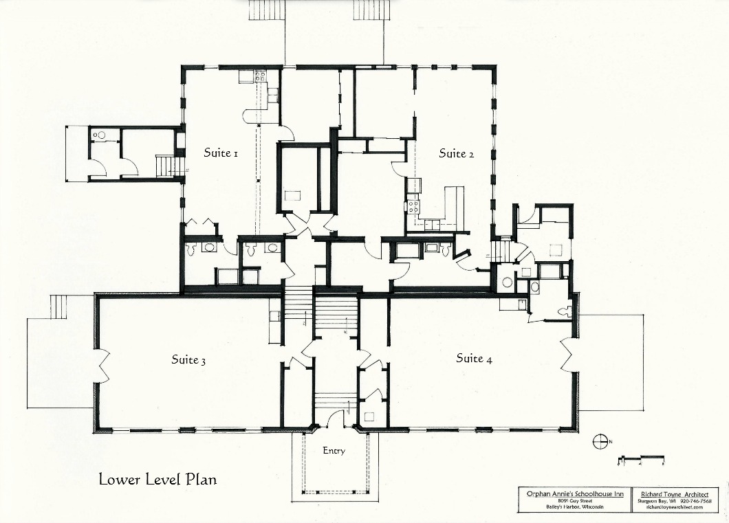Schoolhouse Lower Level Schoolhouse Inn Plan Richard Toyne Architect